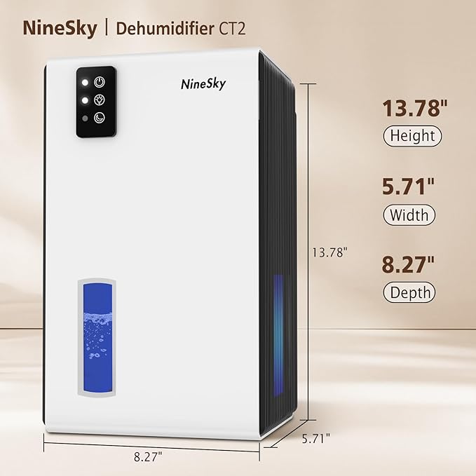 NineSky Dehumidifiers for Home, 95 OZ Water Tank, Dehumidifiers for Bathroom - Image 2