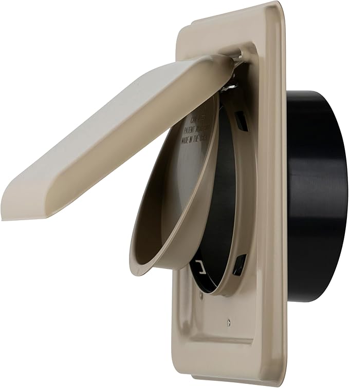 NO-PEST VENT MetalGuard, Dual Door Dryer Vent Cover Outdoor 4 Inch, by No-PestVent