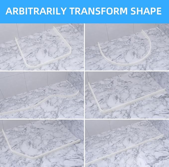 Duzzy 75 Inch Shower Threshold Water Dam, Shower Water Guard to Keep Water in - Image 5