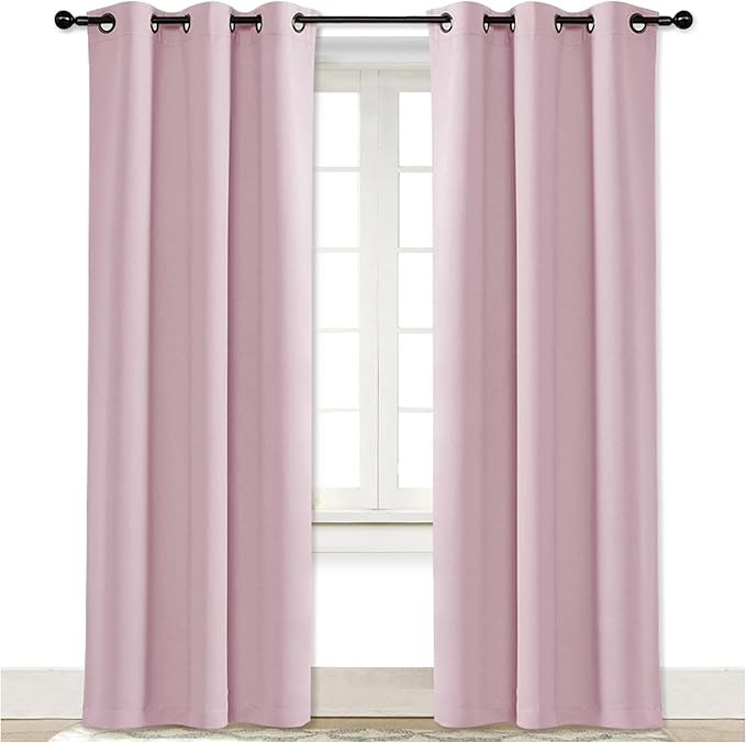 NICETOWN Gray Curtain Blackout Drape Panel, Single Panel, 34 x 84 inch by NICETOWN