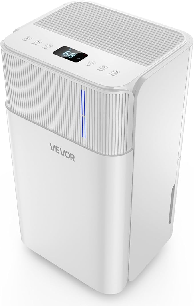 VEVOR 30 Pints Dehumidifier for Home & Basement, 1500 Sq.Ft Large CoverageDrain by VEVOR
