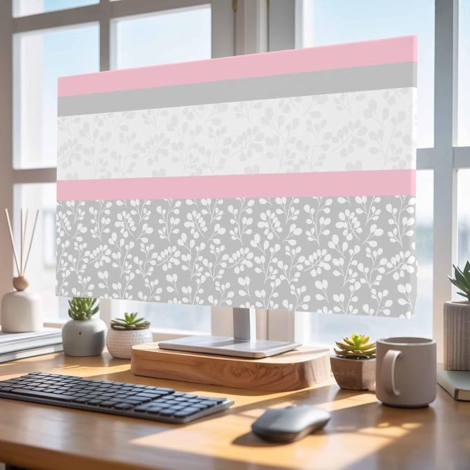 Watercolor Flower Leaf Plant Indoor TV Cover, Elastic TV Screen Protector - Image 5