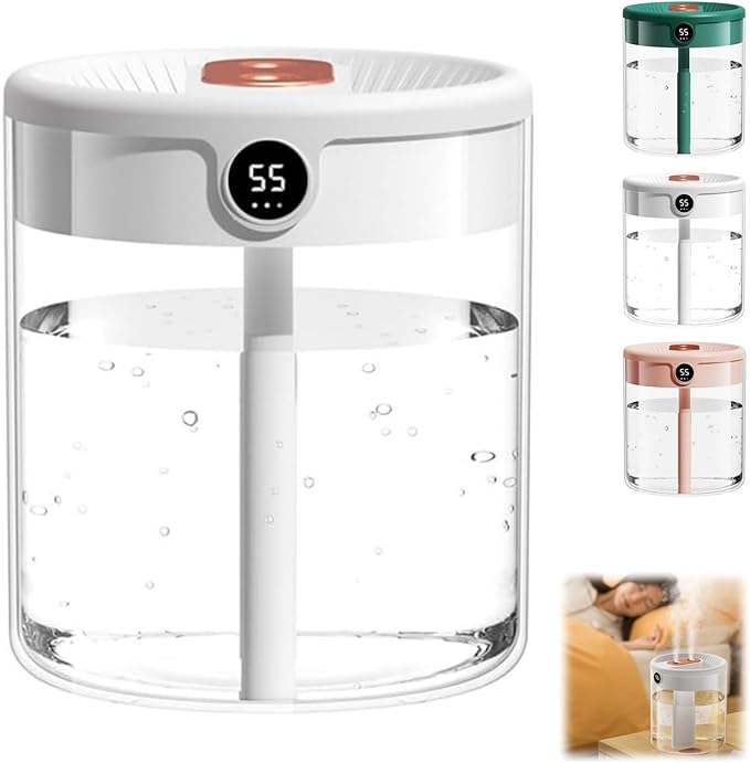 Smart 2L Cool Mist Humidifier for Bedroom, Quiet Desktop Air Moisturizer by Unknown