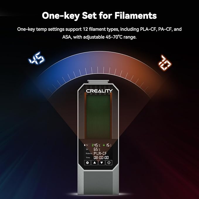 CREALITY Space Pi Filament Dryer – 360° Hot-Air Circulation, Fast Heating - Image 4