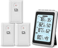 ORIA 3 Sensor Wireless Indoor Outdoor Thermometer Hygrometer, Digital by Oria