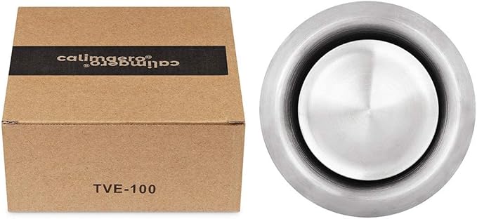 calimaero® TVE 4" Stainless Steel Vents, Round Adjustable Wall Air Vent - Image 9