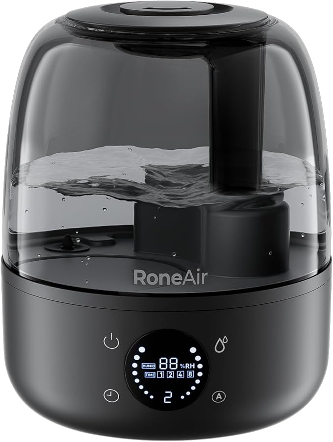 Humidifiers for Bedroom Large Room Home, 3L Cool Mist Humidifiers for Baby by AirMeetsInnovation