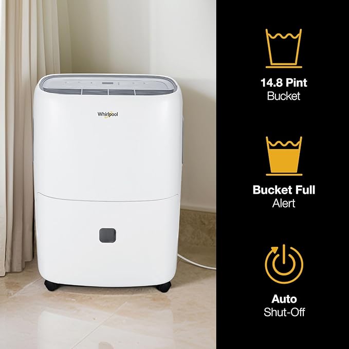 Whirlpool 50-Pint Portable Dehumidifier - Image 5