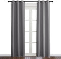 NICETOWN Gray Curtain Blackout Drape Panel, Single Panel, 34 x 84 inch by NICETOWN