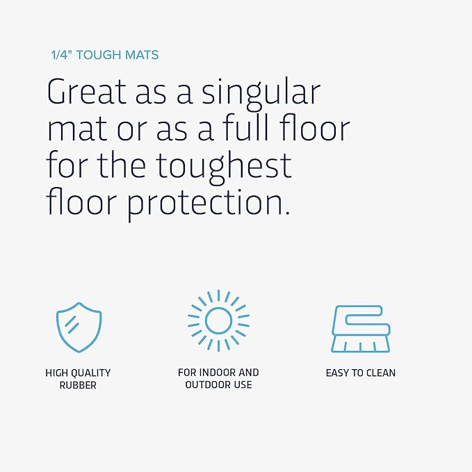 Flooring Inc's 1/4" Thick Tough Rubber Flooring Roll | Flexible Recycled Rubber - Image 6