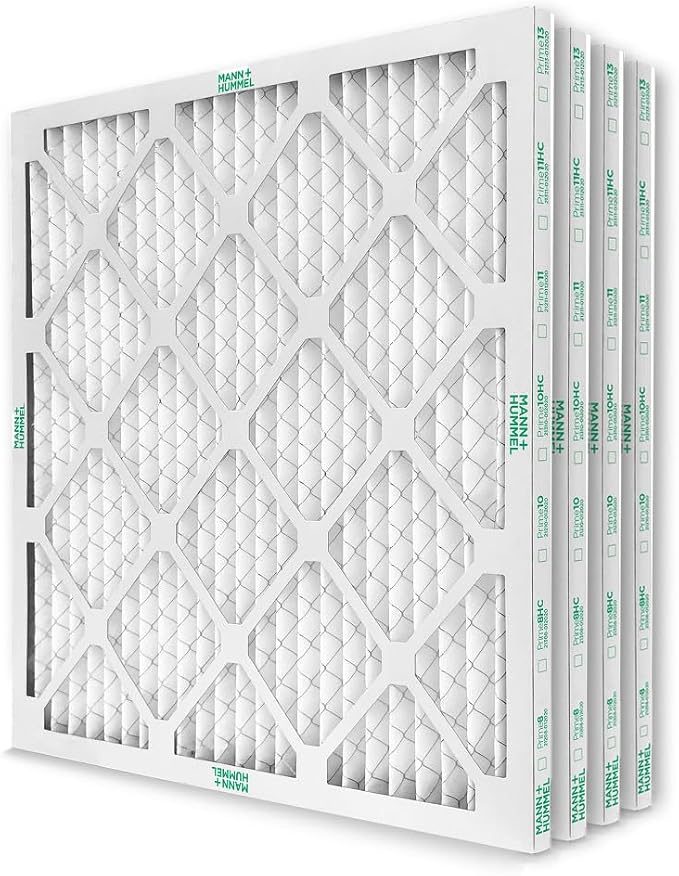 Mann+Hummel 20x20x1 MERV 13 Pleated HVAC AC Furnace Air Filters. 4 Pack. by MannHummel