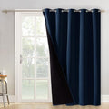 NICETOWN 100% Blackout Cold Blocking Patio Sliding Door Curtain, Wide Lined by NICETOWN