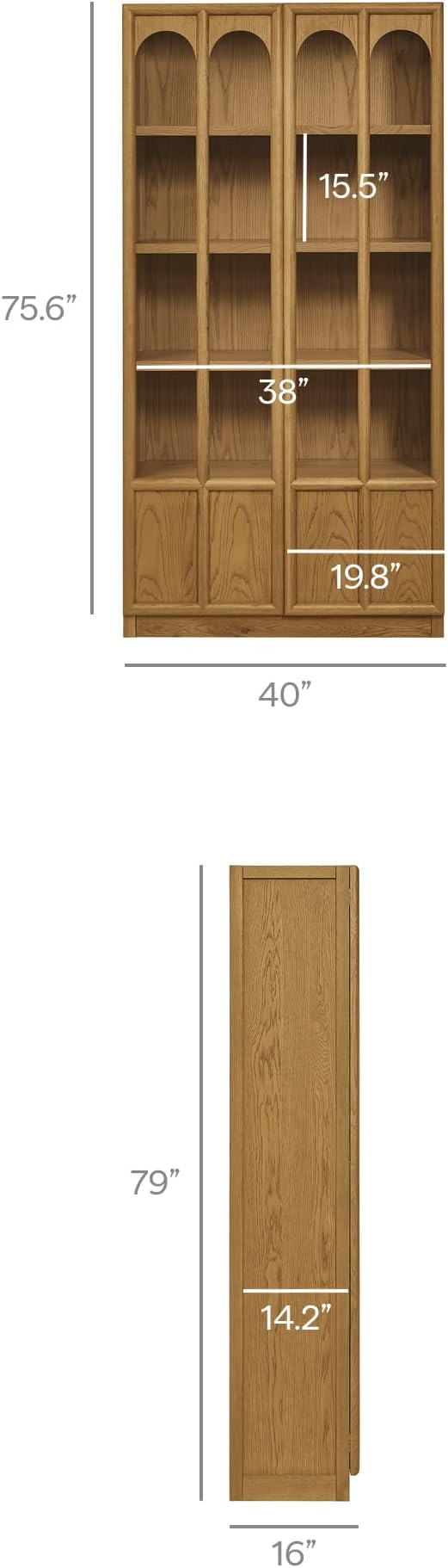 Modway Anwen 79" Wood Display Cabinet - Image 3