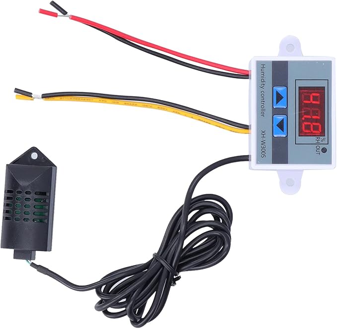 Humidity Controller for Humidifier, DC 12/24V Digital Humidistat 1-99.9% - Image 5