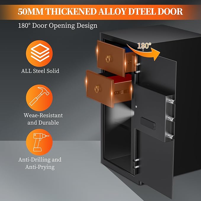 WASJOYE Large Cabinet Safe Box - Image 2