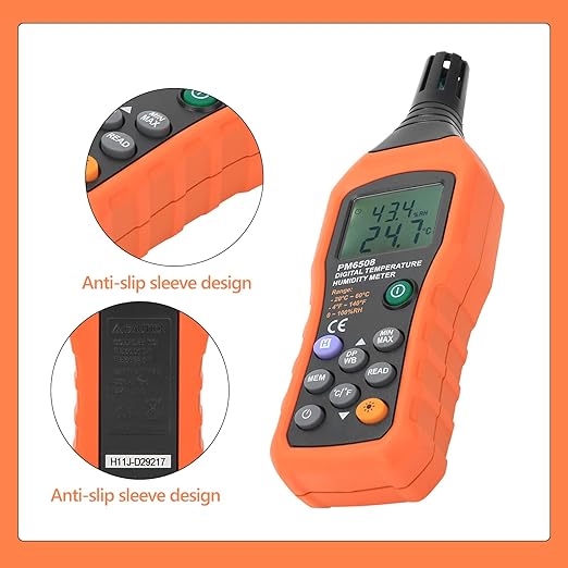 Digital Humidity and Temperature Meter MS6508 Handheld Portable Thermometer - Image 4