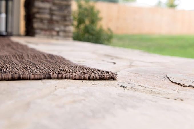 Unique Loom Collection Casual Transitional Solid Heathered Indoor/Outdoor - Image 10