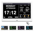 2025 New Digital Clock with Temperature/Humidity & Weather Forecast, Auto Time by FEYBYLA