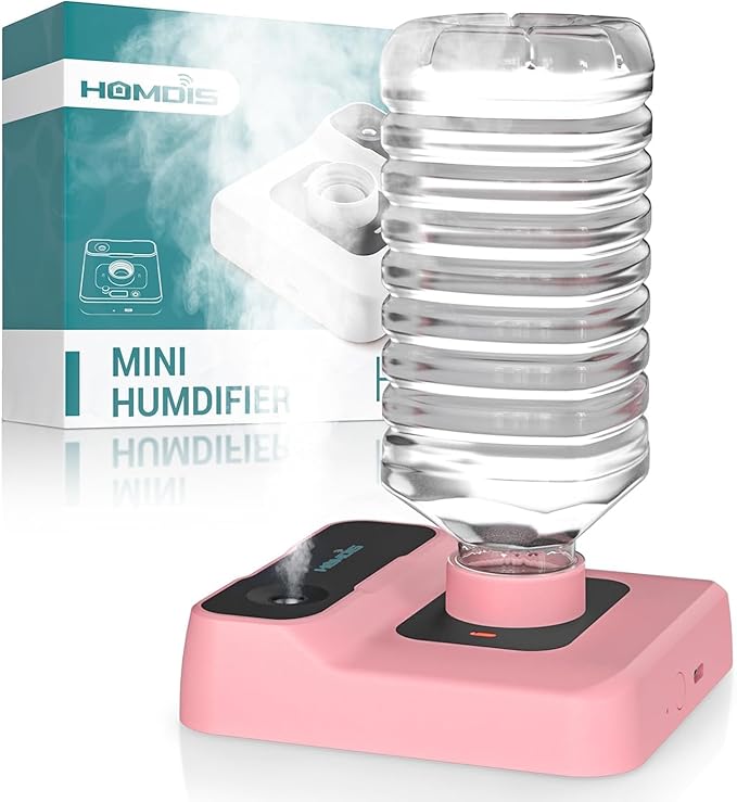 Portable Humidifiers for Travel, Small Mini Humidifier by HOMDIS