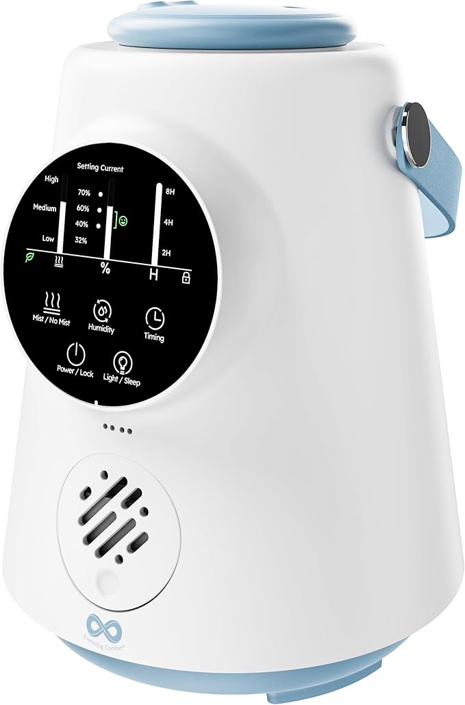 Everlasting Comfort 2.5L Top Fill Humidifier – Upgraded Easy to Clean 20HR by EverlastingComfort