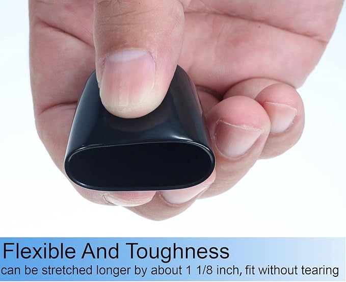 Acocony 1 1/8 Inch Rubber Cap Round Rubber End Caps PVC Flexible Protector - Image 3