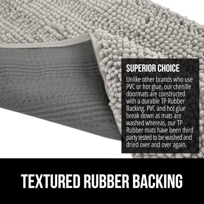 GORILLA GRIP SOAKSTOPPER Dog Door Mat, 70x24 Machine Washable Rug Absorbent - Image 5