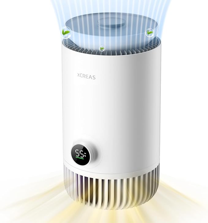 Humidifier and Air Purifier in One, Evaporative Humidifier and HEPA Air by xCREAS