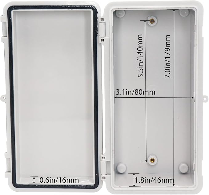 Waterproof Electrical Box Dustproof Junction Box Weatherproof IP67 ABS Plastic - Image 4