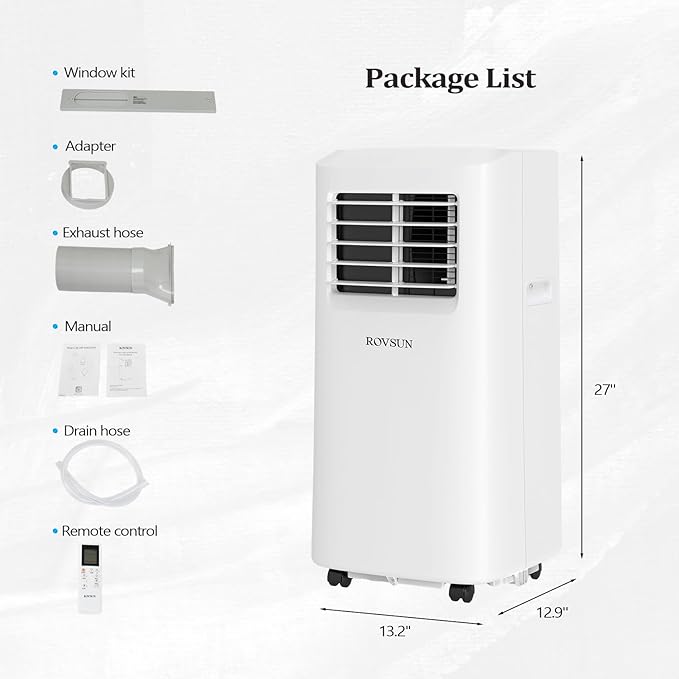ROVSUN WiFi Enabled Smart 8000 BTU Portable Air Conditioner - Image 6