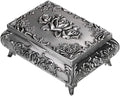 Hipiwe Vintage Metal Jewelry Box Small Trinket Jewelry Storage box by Hipiwe