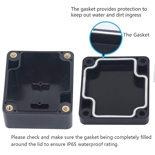 Junction Box, Zulkit Project Box IP65 Waterproof Outdoor Box ABS Plastic - Image 4