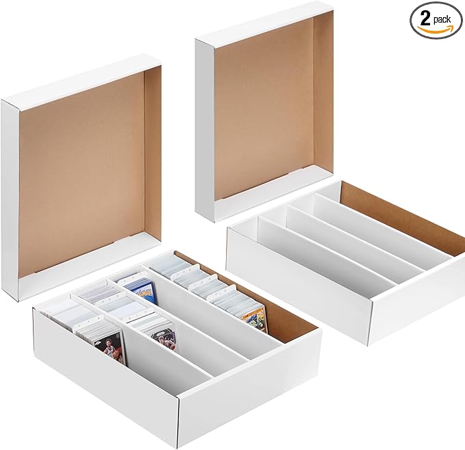 2 Pack Cardboard Card Storage Box，Bulk Card Storage Box，4 Row 3200 Count by Unknown