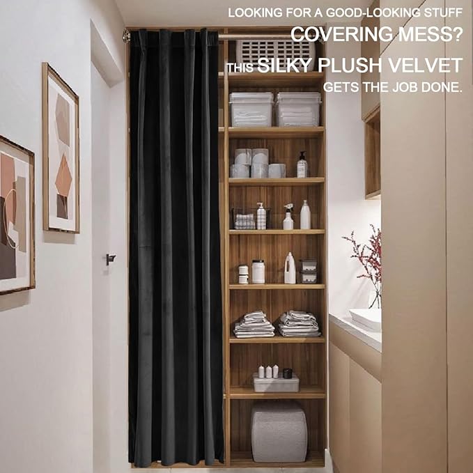 XTMYI Velvet Blackout Door Curtain Panels - Image 9