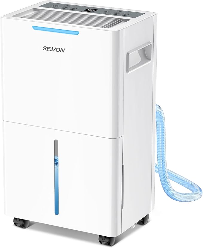 1500 Sq.ft Dehumidifier for Basement, SEAVON 21 Pint Dehumidifiers by SEAVON
