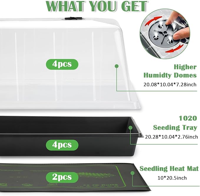 4-Pack 1020 Seed Starter Trays - Image 5