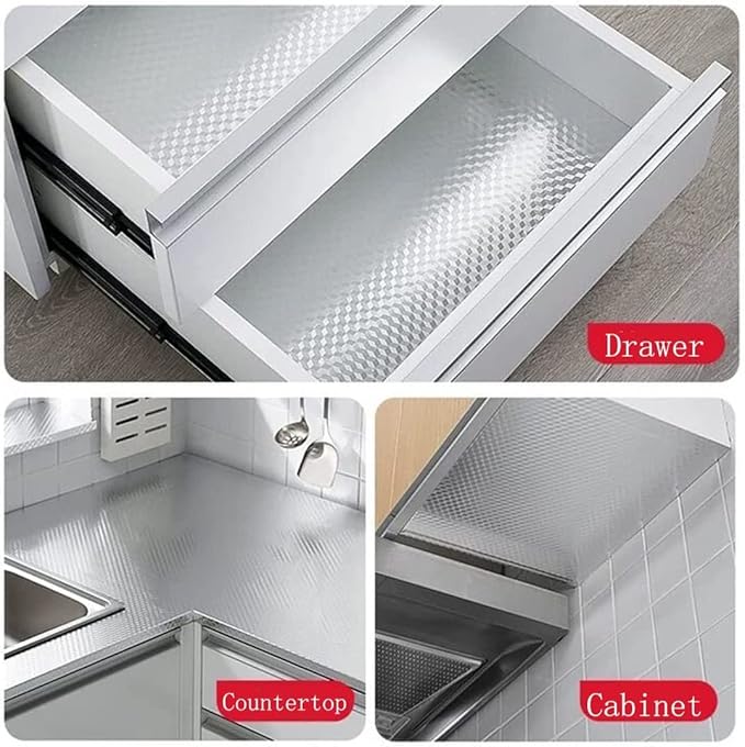 Kitchen Wallpaper Oil Proof Sticker Aluminum Foil Backsplash Self-Adhesive - Image 2