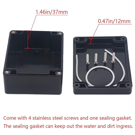 Junction box, Raculety Electrical Project Case Power Junction Box, Project Box - Image 4