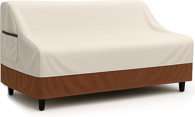 Waterproof Patio Loveseat Cover, 76W x 32.7D x 33H inches Heavy Duty 600D by CVFERQE