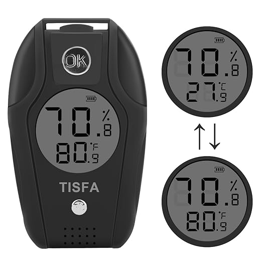 TISFA Digital Hygrometer and Thermometer, Temperature Humidity Gauge - Image 2