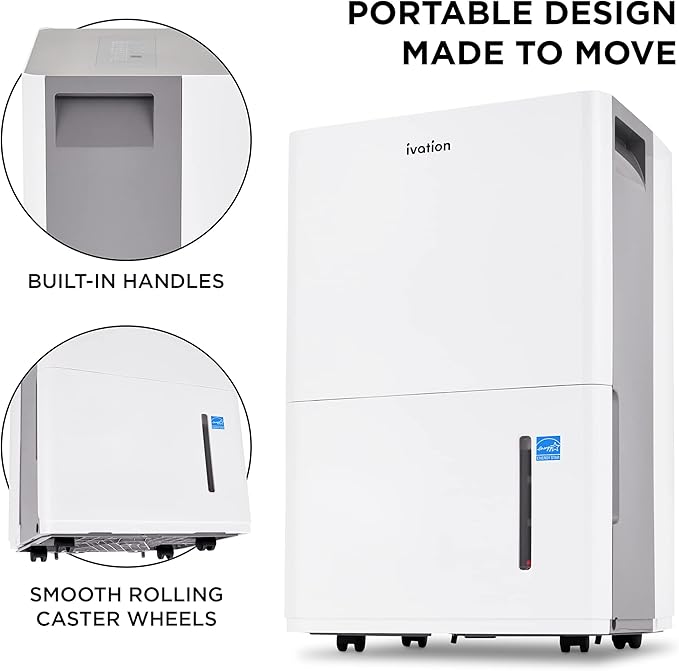 Ivation 4, 500 Sq. Ft Energy Star Dehumidifier - Image 4
