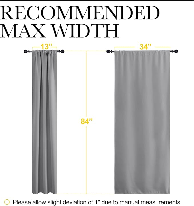 NICETOWN Silver Grey Window Curtains - Image 7