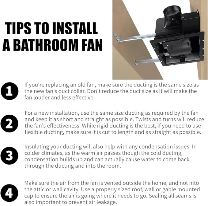 BV Bathroom Exhaust Fan 110CFM - Image 7
