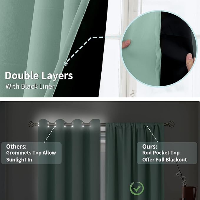 BGment Blackout Curtains for Bedroom - Image 6