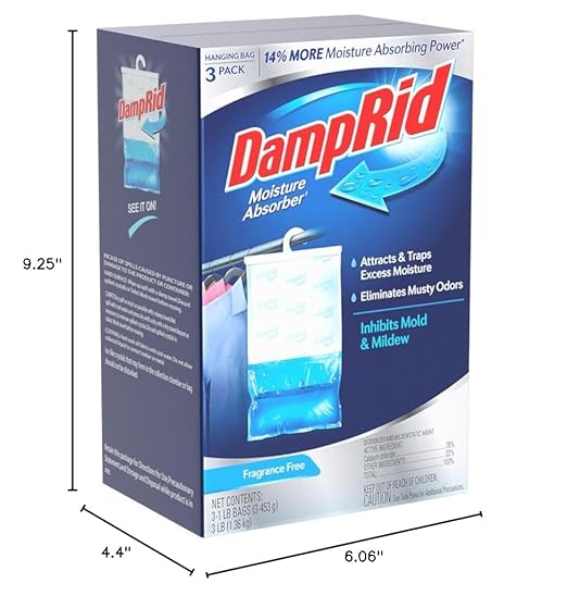 DampRid Fragrance Free Hanging Moisture Absorber, 16 oz., 3 Pack - Image 9