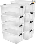Sterilite 8-Pack Ultra Latching Box, Storage Bins by Sterilite