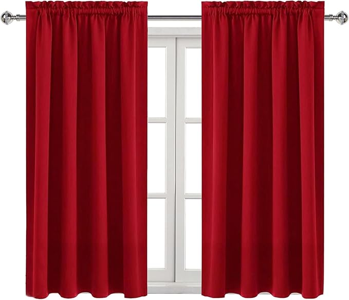 DWCN Christmas Blackout Curtains Thermal Insulated Energy Saving Bedroom and - Image 9