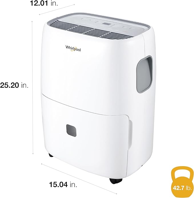 Whirlpool Energy Star 50-Pint Portable Dehumidifier - Image 4