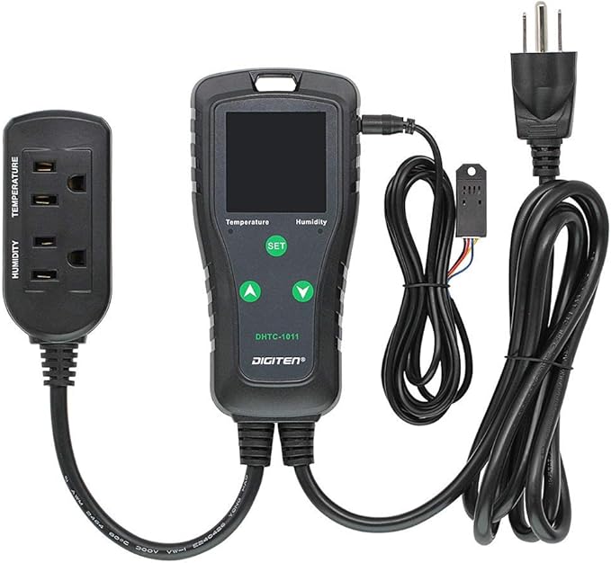 DIGITEN DHTC-1011 Temperature and Humidity Controller Outlet Plug in Thermostat - Image 2