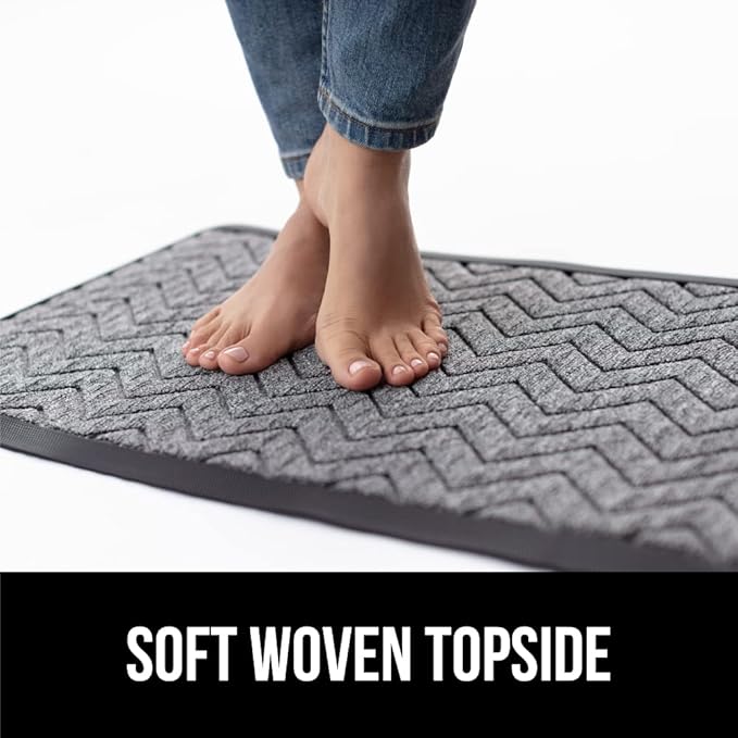 GORILLA GRIP 100% Waterproof All-Season WeatherMax Doormat, US Designed Natural - Image 8