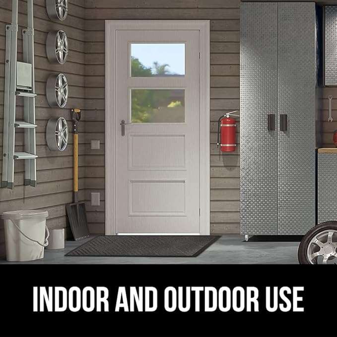 GORILLA GRIP 100% Waterproof All-Season WeatherMax Doormat US Designed Natural - Image 9